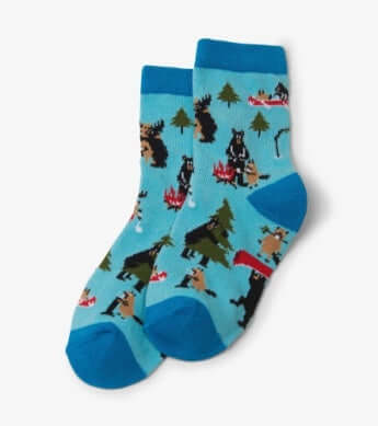 Coming Soon | Life In The Wild Blue Kids Crew Socks