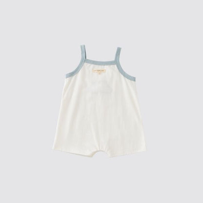 Coming Soon | Blara Organic House | Cloud Applique Romper | Blue Cloud Appliqué