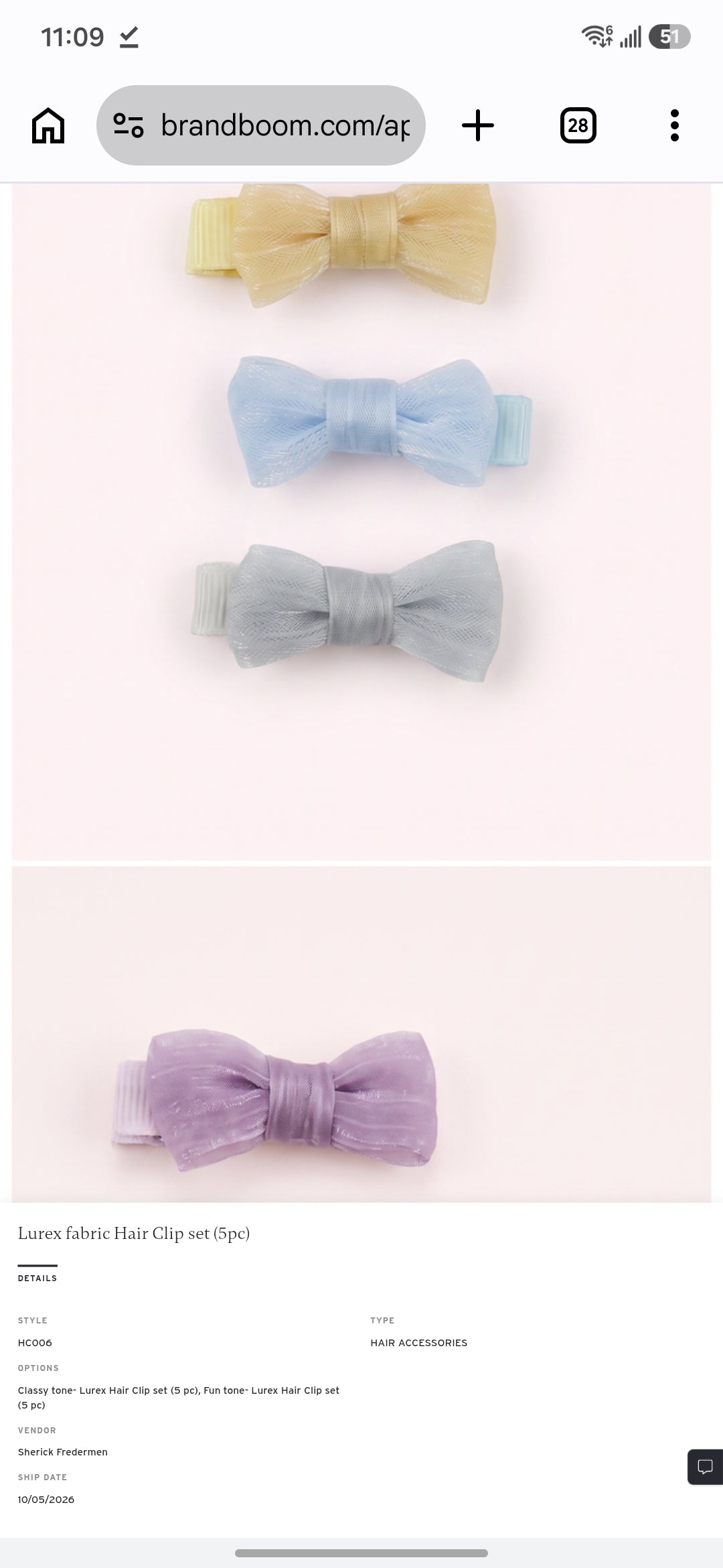 Sherick Fredermen | 5PC Hair Clip Set