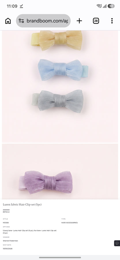 Sherick Fredermen | 5PC Hair Clip Set