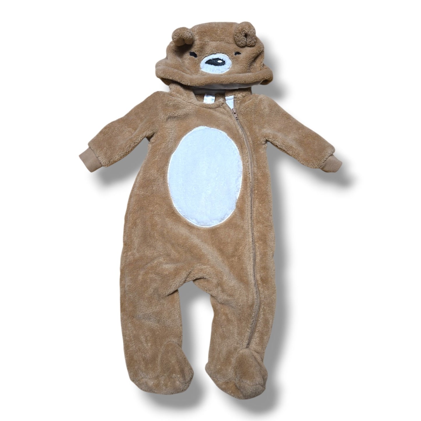 George Bear Fleece Bunting Suit | 3–6M | Pre-loved Quality