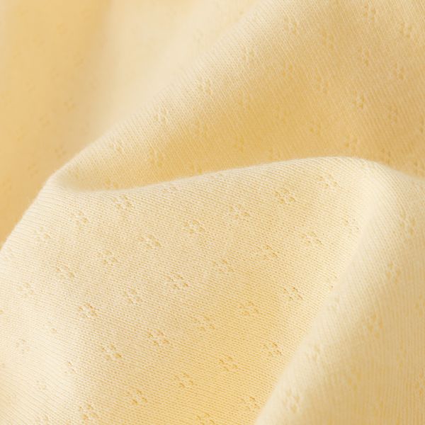 Coming Soon | Blara Organic House | Sleeveless Henley Romper | Creamy Yellow