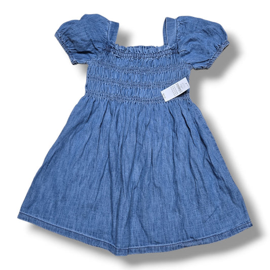 Gap 3T dress new with tags, light blue denim dress with puff sleeves, NWT, retail tag $54.95.