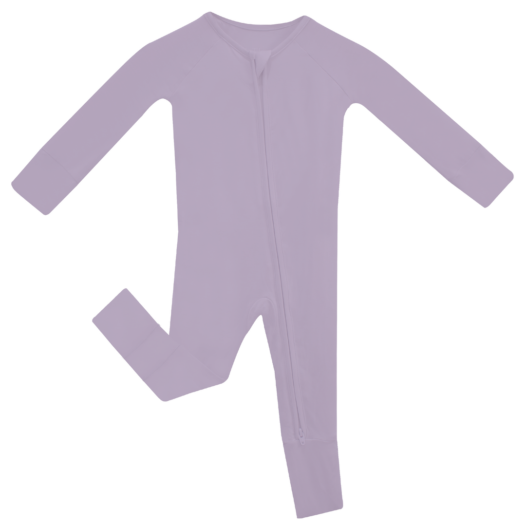 Lilac Bamboo Convertible Zippered Sleeper - Pink & Blue Kidz Clothing