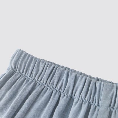 Blara Organic House | Wide Leg Denim Pants | Mist Blue