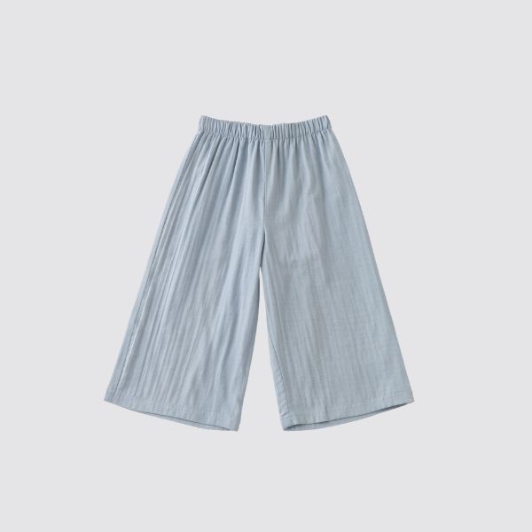 Blara Organic House | Wide Leg Denim Pants | Mist Blue