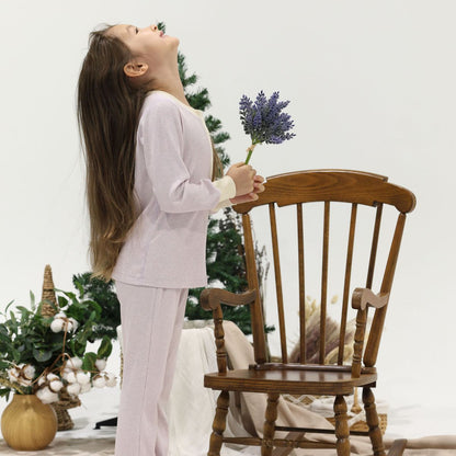 Coming Soon | Blara Organic House | Loungewear Top & Pants Set | Purple