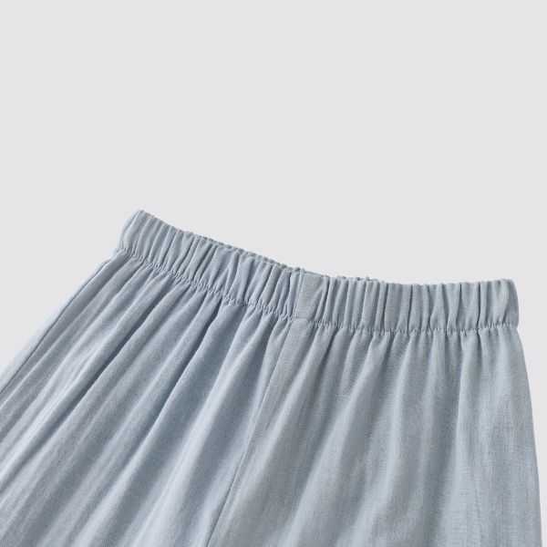 Blara Organic House | Wide Leg Denim Pants | Mist Blue