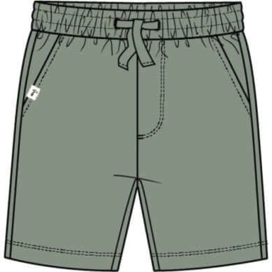 SHORT KNIT-GREEN DUSTY