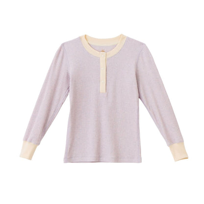 Coming Soon | Blara Organic House | Loungewear Top & Pants Set | Purple