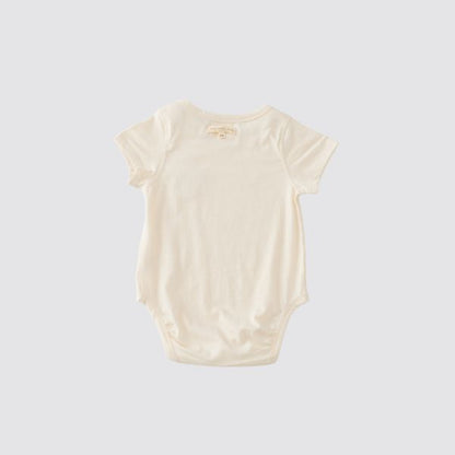 Coming Soon | Blara Organic House | Short Sleeve Bodysuit | Apple Appliqué