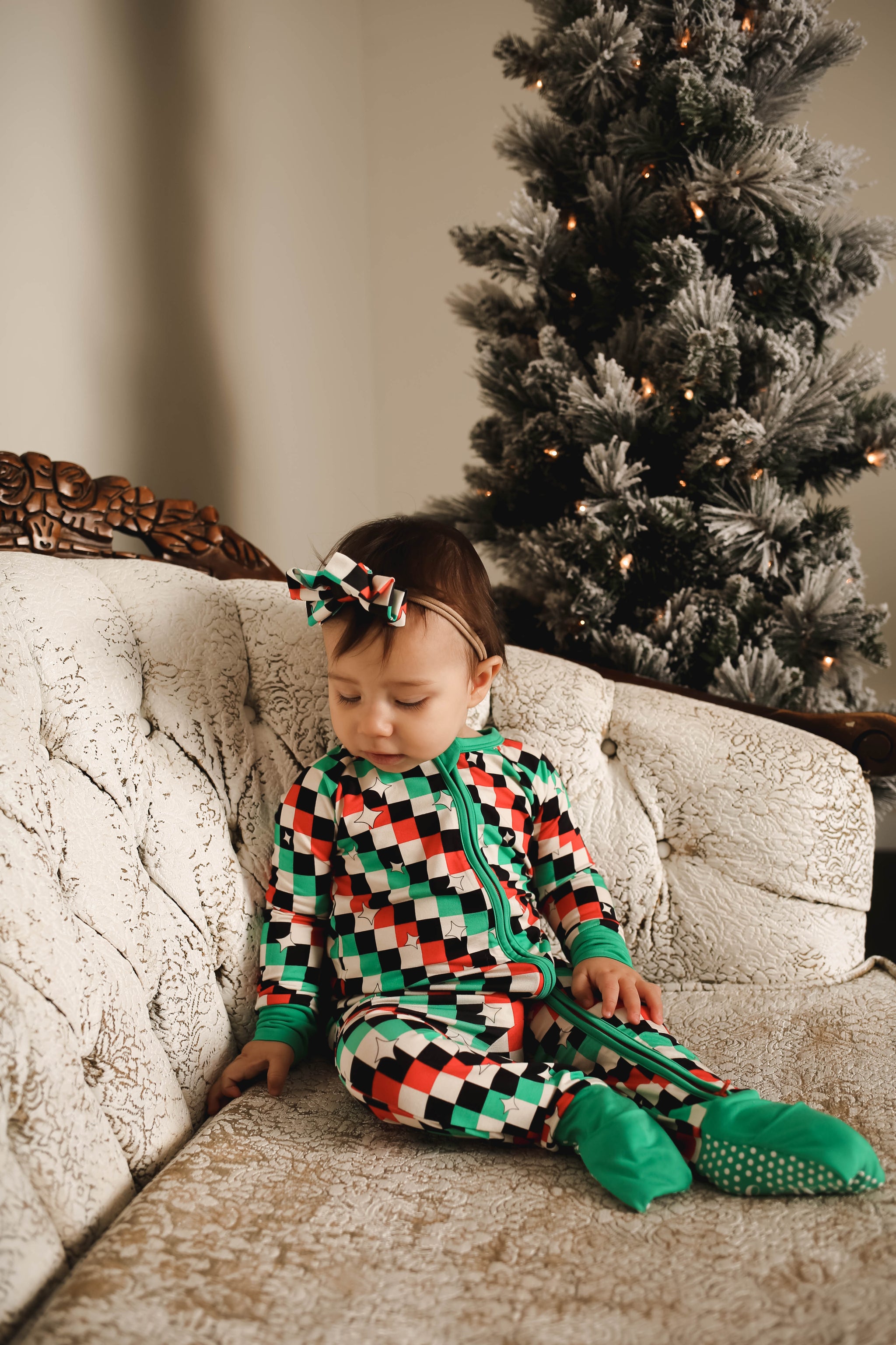 check the halls love&grace bamboo Pajamas, 7/8 years