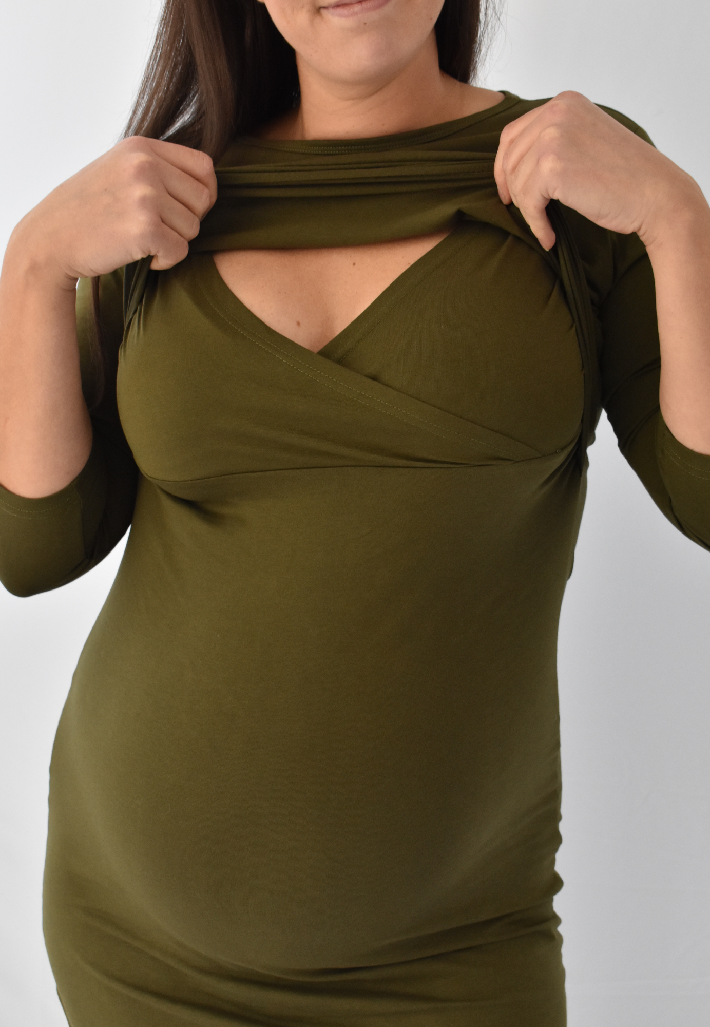 Taryn 3/4 Sleeve Maternity and Nursing Dress