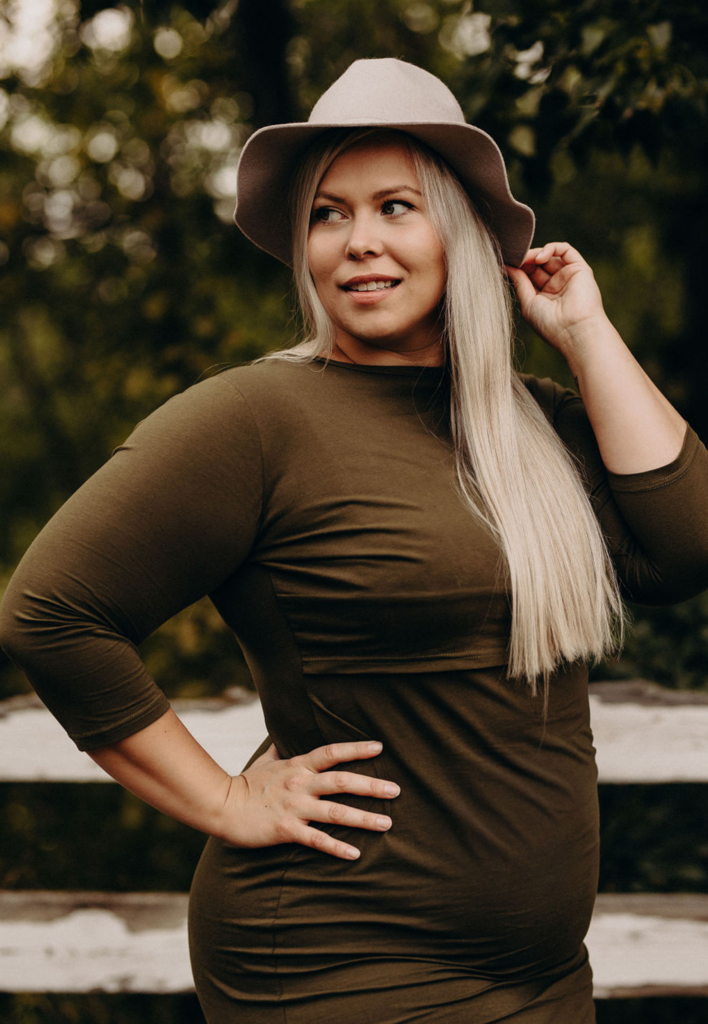 Taryn 3/4 Sleeve Maternity and Nursing Dress