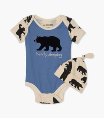 Coming Soon | Black Bears Baby Bodysuit & Hat