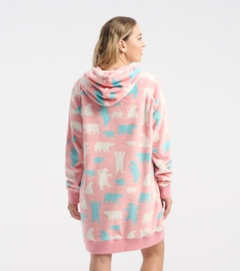 Polar Bears Adult Oversized Fleece Hoodie