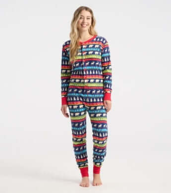 Little BlueHousebyHatley | Navy Fair Isle Adult Union Suit