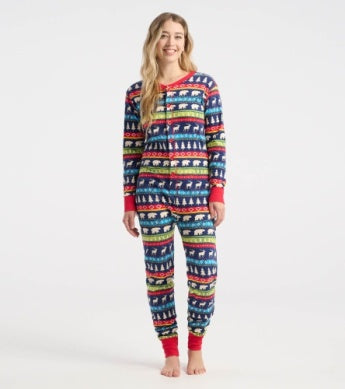 Coming Soon | Navy Fair Isle Adult Union Suit