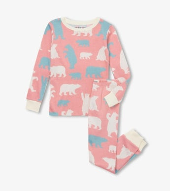 Coming Soon | Pink Polar Bears Kids Pajama Set