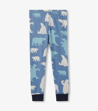 Blue Polar Bears Kids Pajama Set