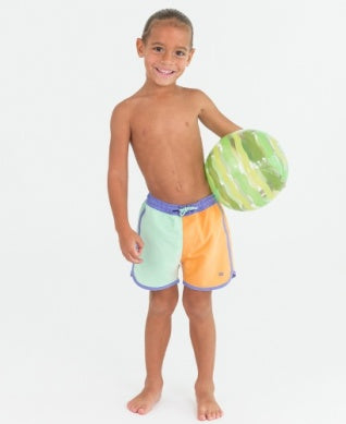 RuffleButts | Dolphin Hem Swim Trunks