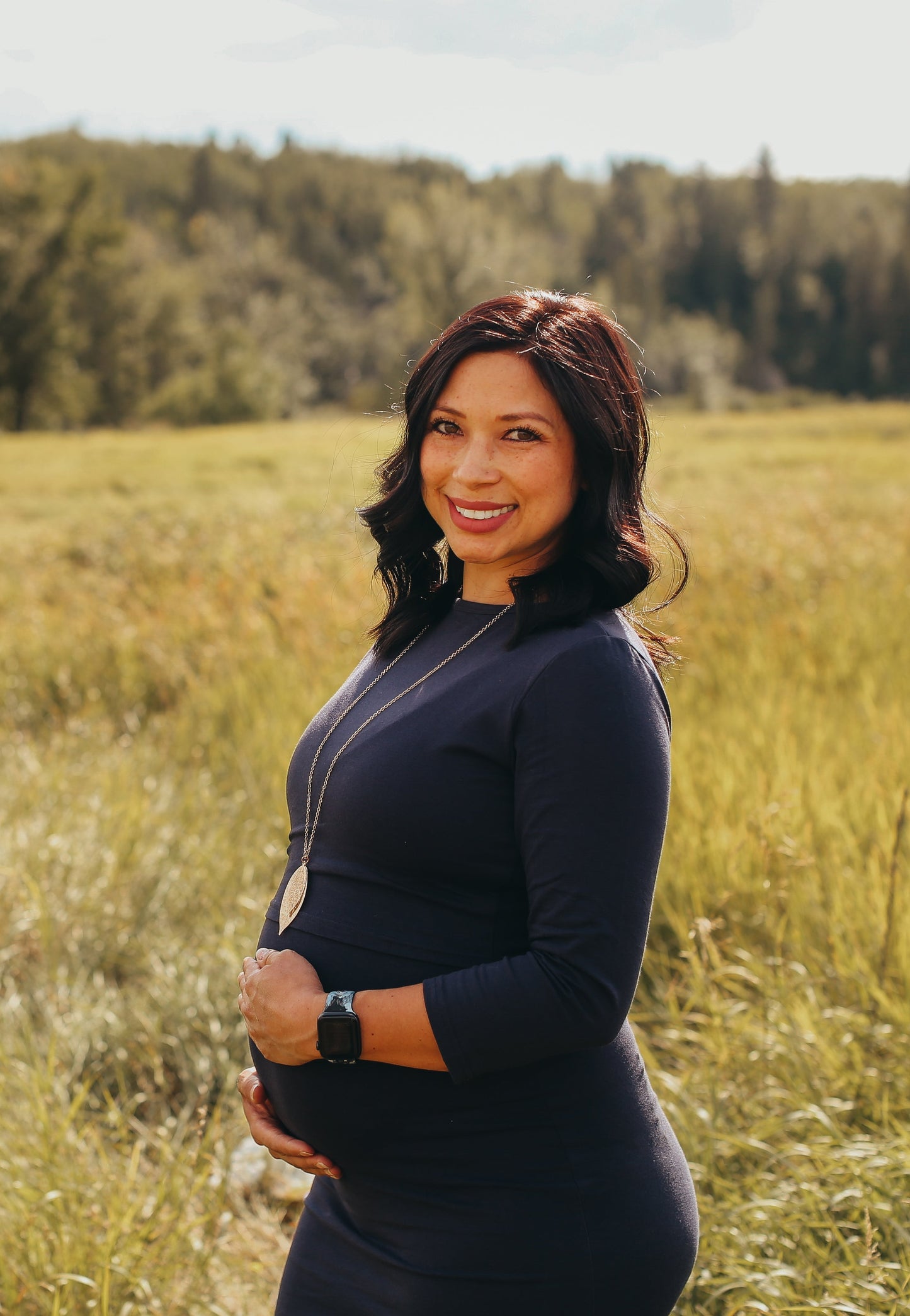 Taryn 3/4 Sleeve Maternity and Nursing Dress