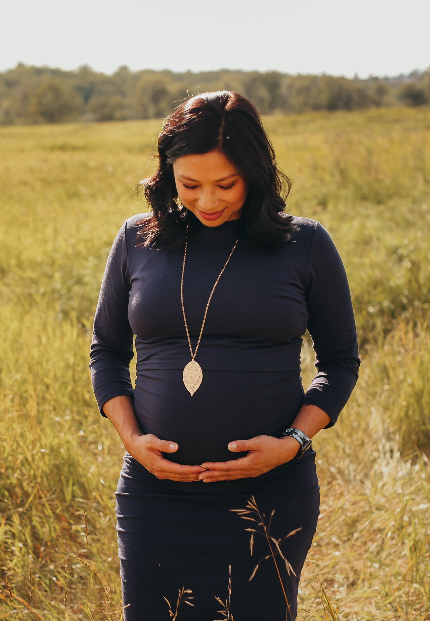 Taryn 3/4 Sleeve Maternity and Nursing Dress