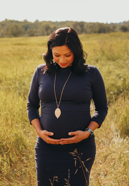 Taryn 3/4 Sleeve Maternity and Nursing Dress