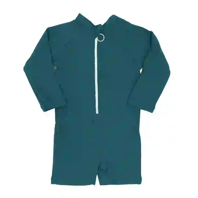 UPF50+ LONG SLEEVE SWIMSUIT | JUDE/OCEAN - Pink & Blue Kidz Clothing