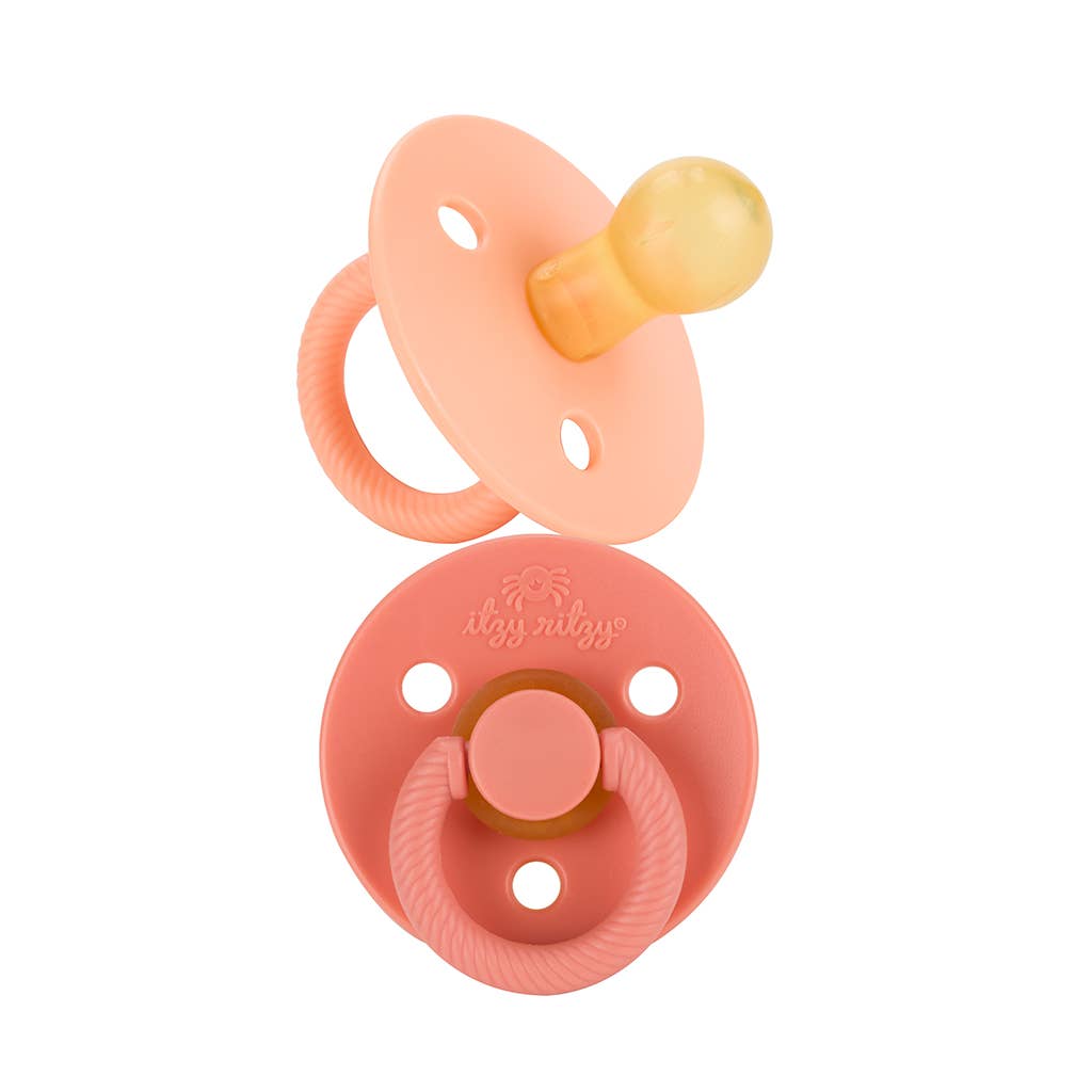 Itzy Ritzy - Itzy Soother™ Natural Rubber Paci Sets - Pink & Blue Kidz Clothing