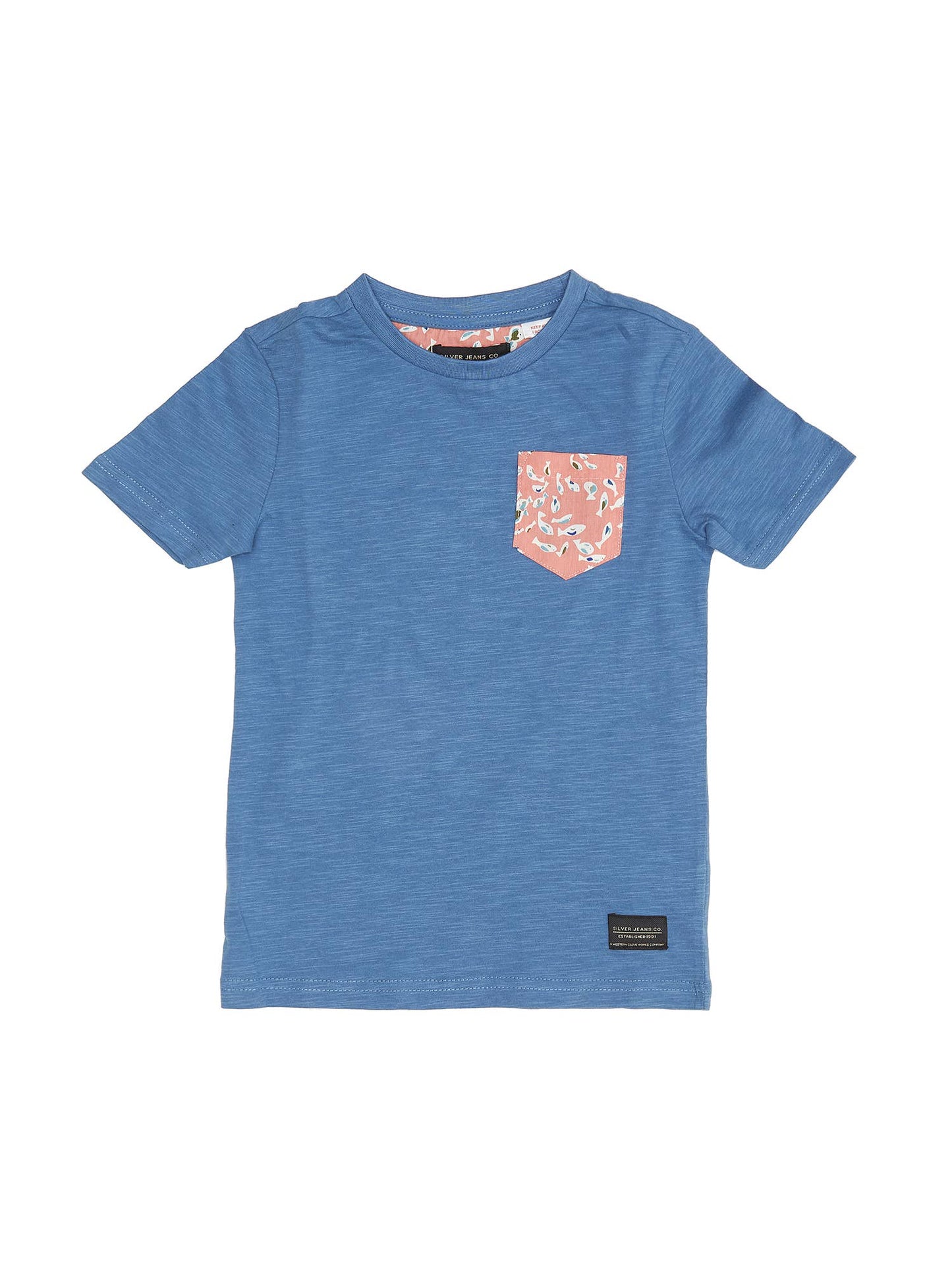 Silver Jeans - SBS235941 - BOYS T-SHIRT WITH CONTRAST POCKET