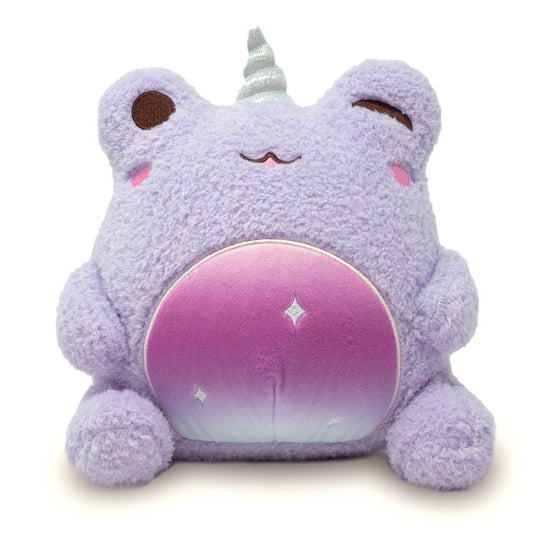 Fairy Uni-Wawa (Soft Fluffy Purple Unicorn Frog Plushie) - Pink & Blue Kidz Clothing