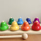 All Wooden Elements - Wooden Desk Bells Set | 8 Notes Diatonic Hand Bells