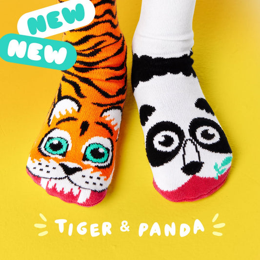 NEW PALS Tiger and Panda Age 1-3 and Age 4-8 - Pink & Blue Kidz Clothing